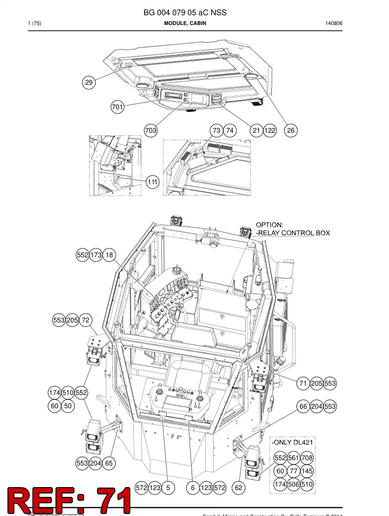 55165027 551 650 27 SOPORTE, BOMBILLA - Sandvik Technical Drawing
