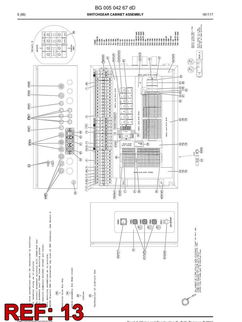 55165235a 551 652 35a Circuit Breaker, MCB - Sandvik Technical Drawing