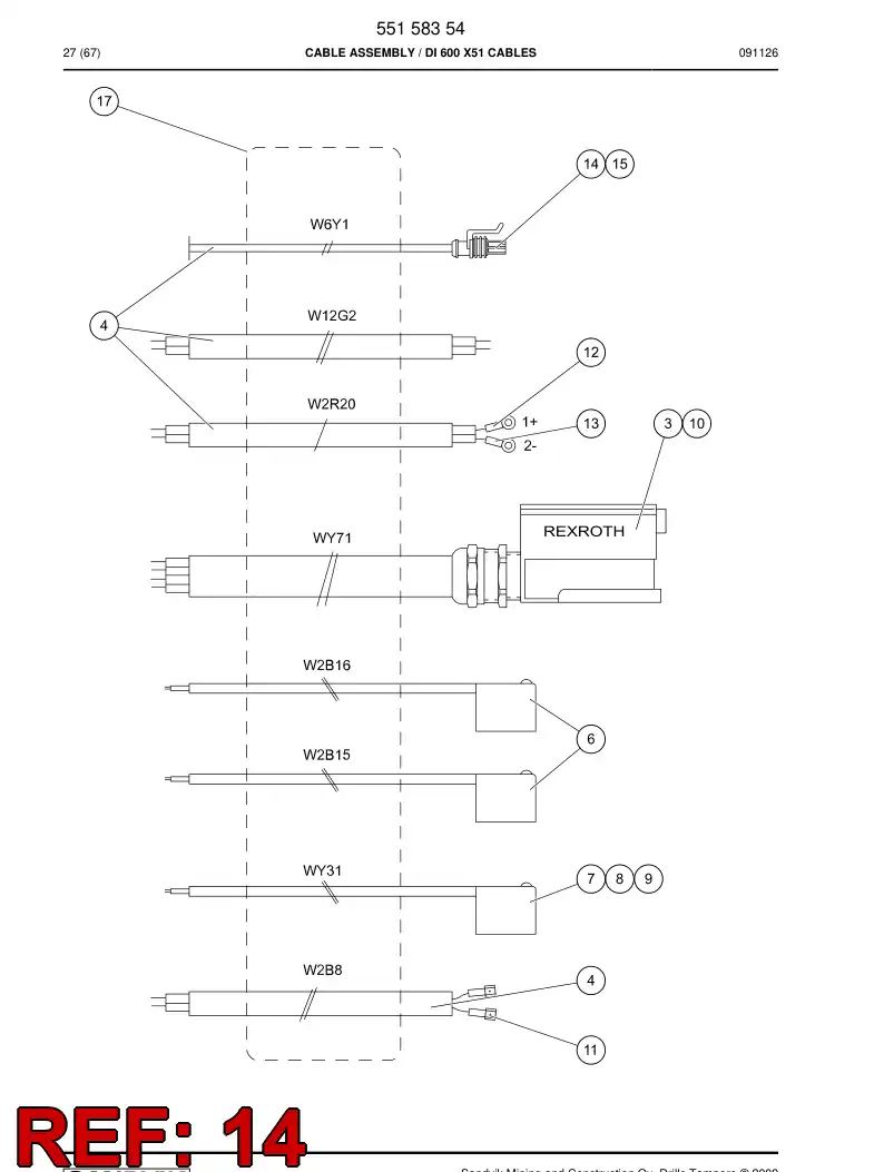 55165237 551 652 37 Housing - Sandvik Technical Drawing