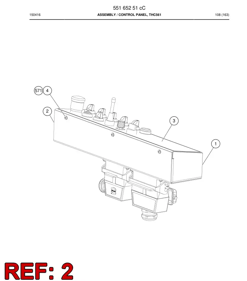 55165250b 551 652 50b Plate - Sandvik Technical Drawing