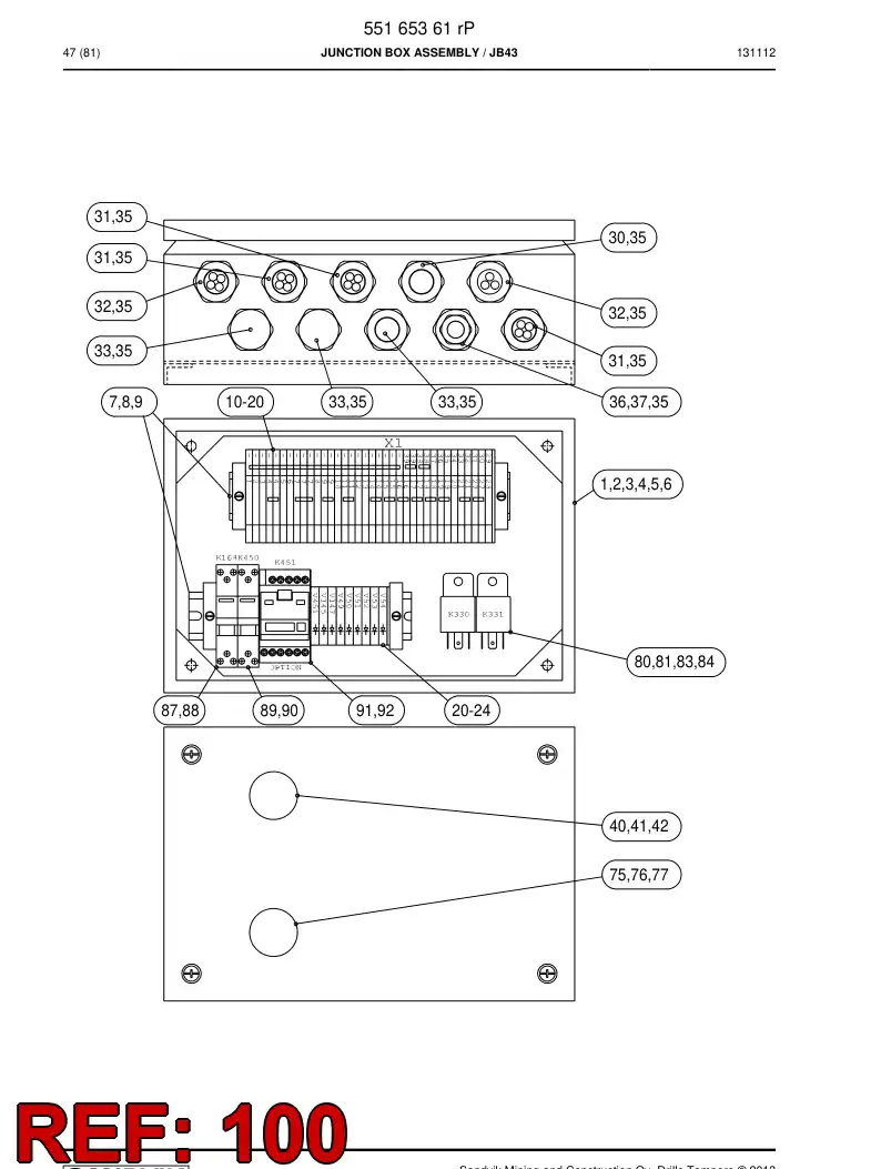 551 652 55q Electrical Assembly - drawing