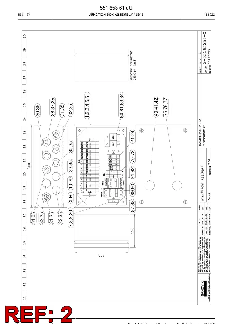 55165261a 551 652 61a ENCAPSULADO, ACERO INOXIDABLE - Sandvik Technical Drawing