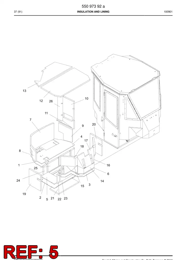 55165420 551 654 20 Carpet - Sandvik Technical Drawing