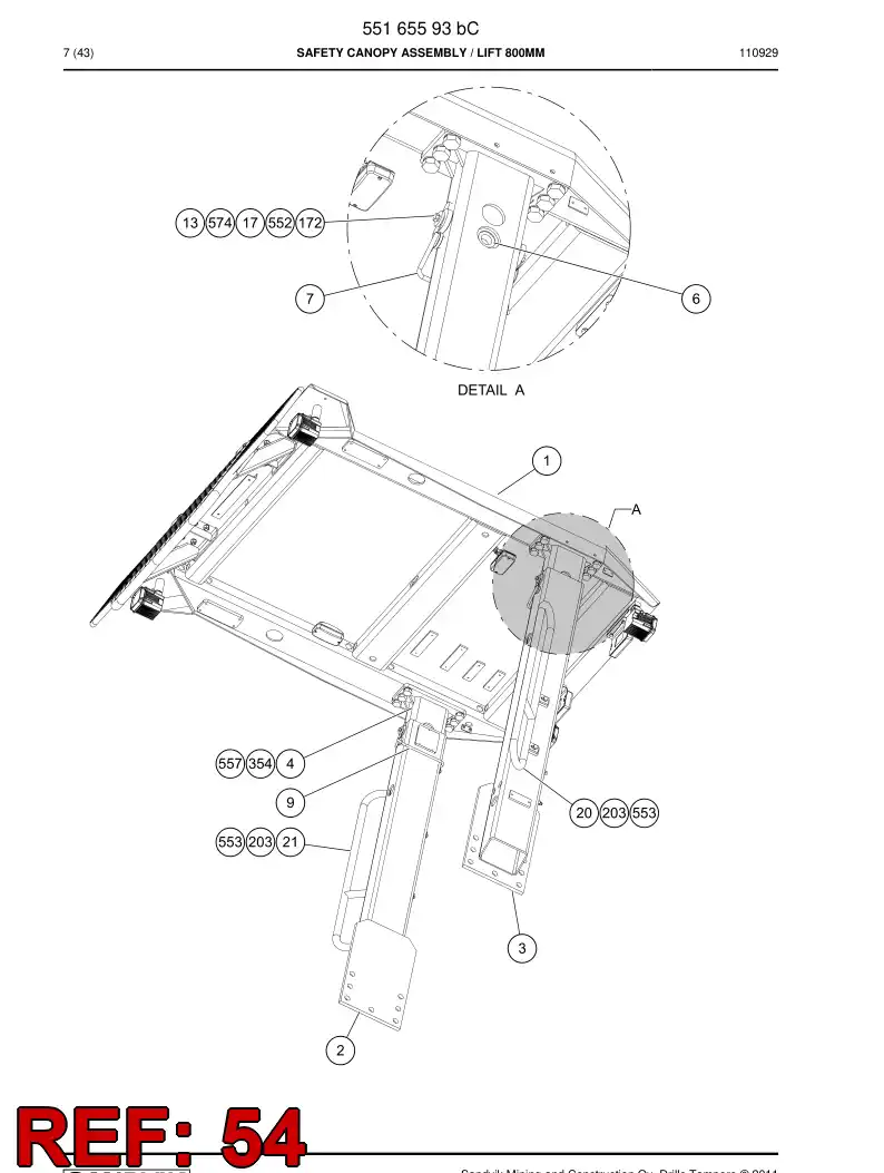 55165428 551 654 28 Bar - Sandvik Technical Drawing