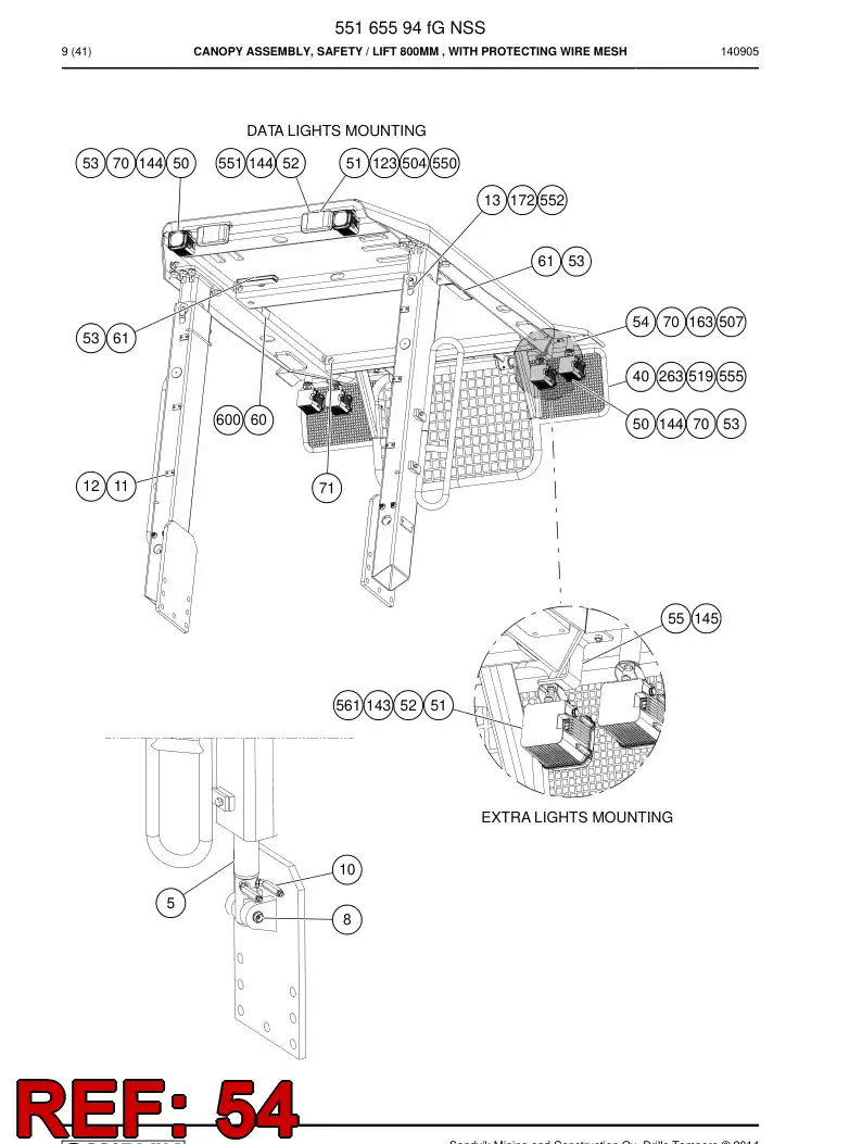 55165428b 551 654 28b Bar - Sandvik Technical Drawing