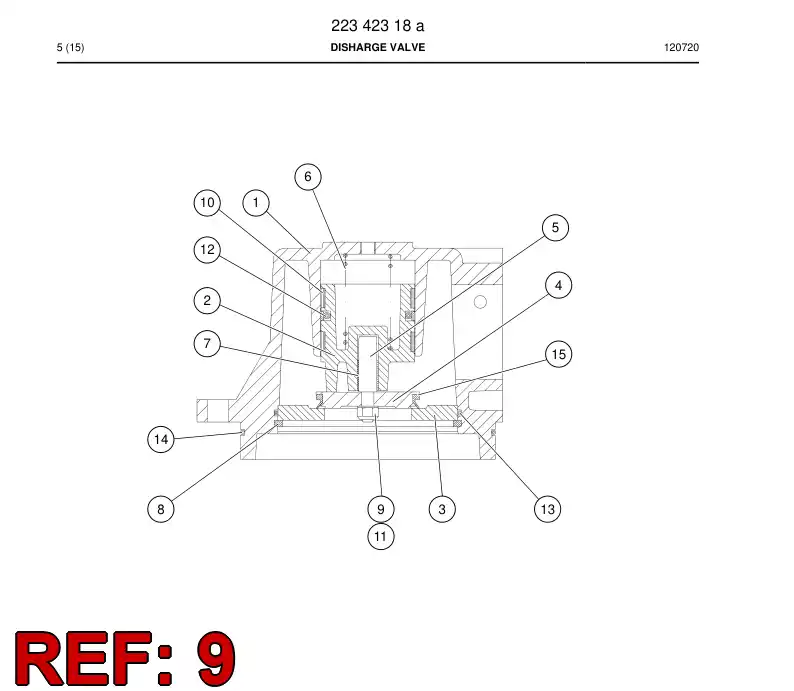 55165575 551 655 75 Hexagon nut - Sandvik Technical Drawing