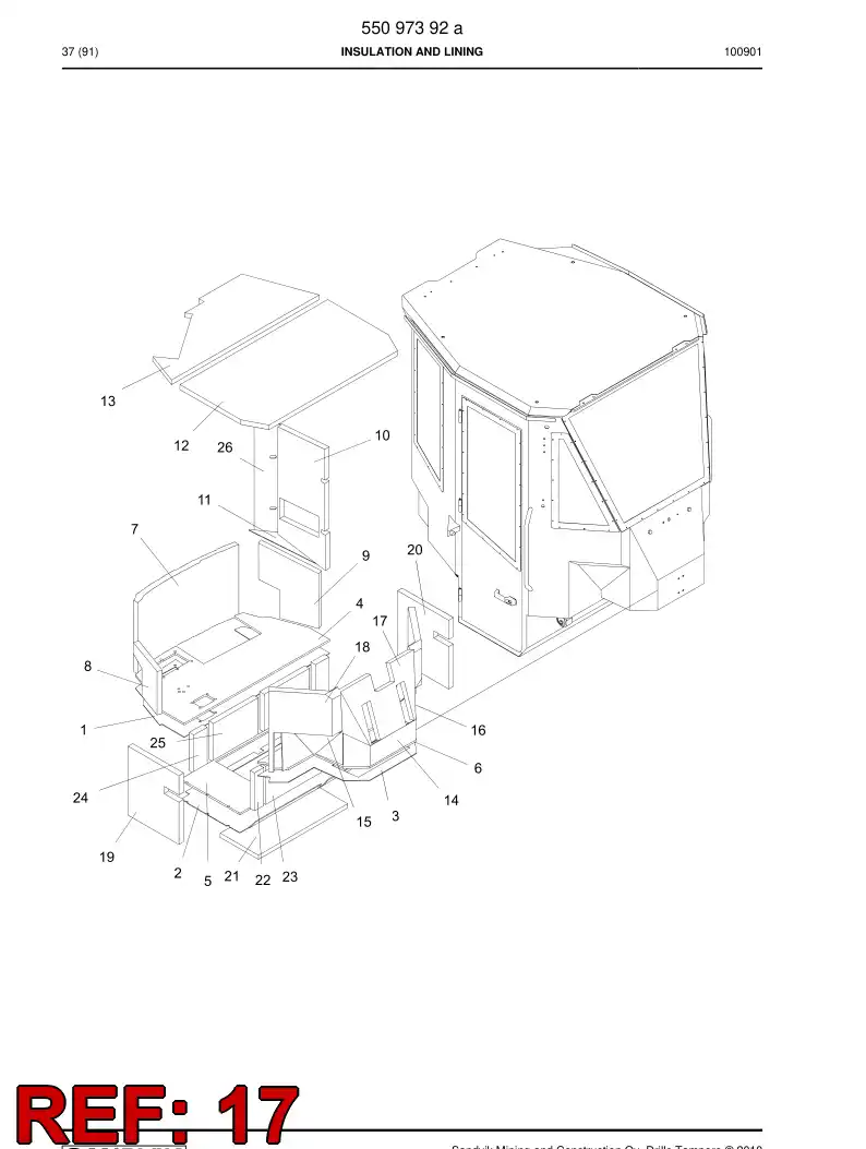 55165810 551 658 10 Upholstery material - Sandvik Technical Drawing