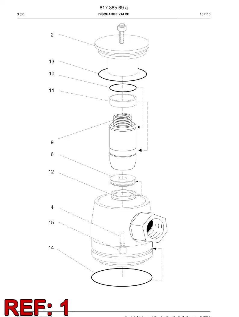 55166020 551 660 20 Frame - Sandvik Technical Drawing