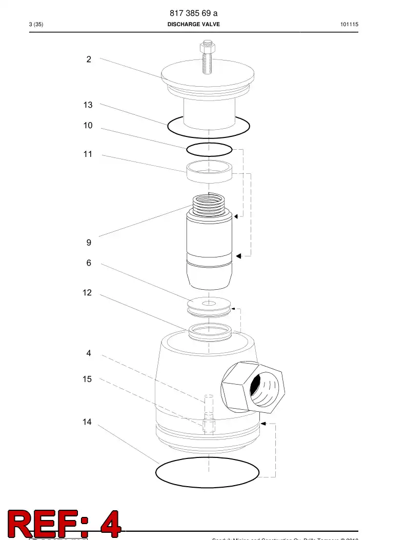 55166033 551 660 33 Spring - Sandvik Technical Drawing
