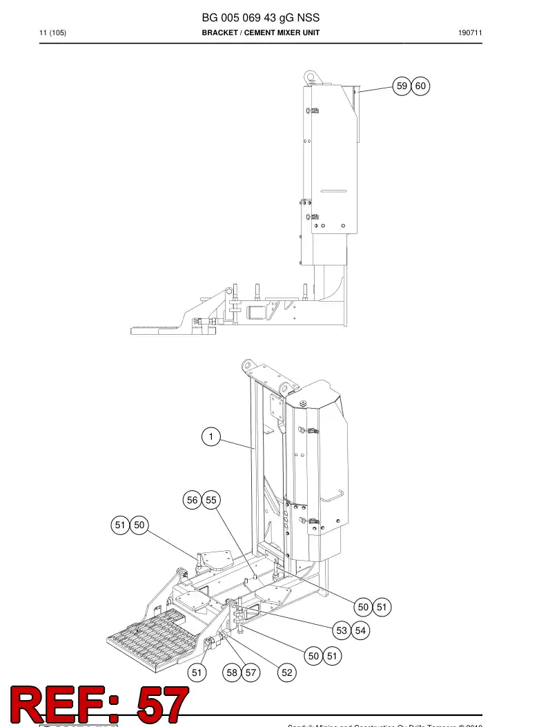55166253 551 662 53 Hexagon bar - Sandvik Technical Drawing