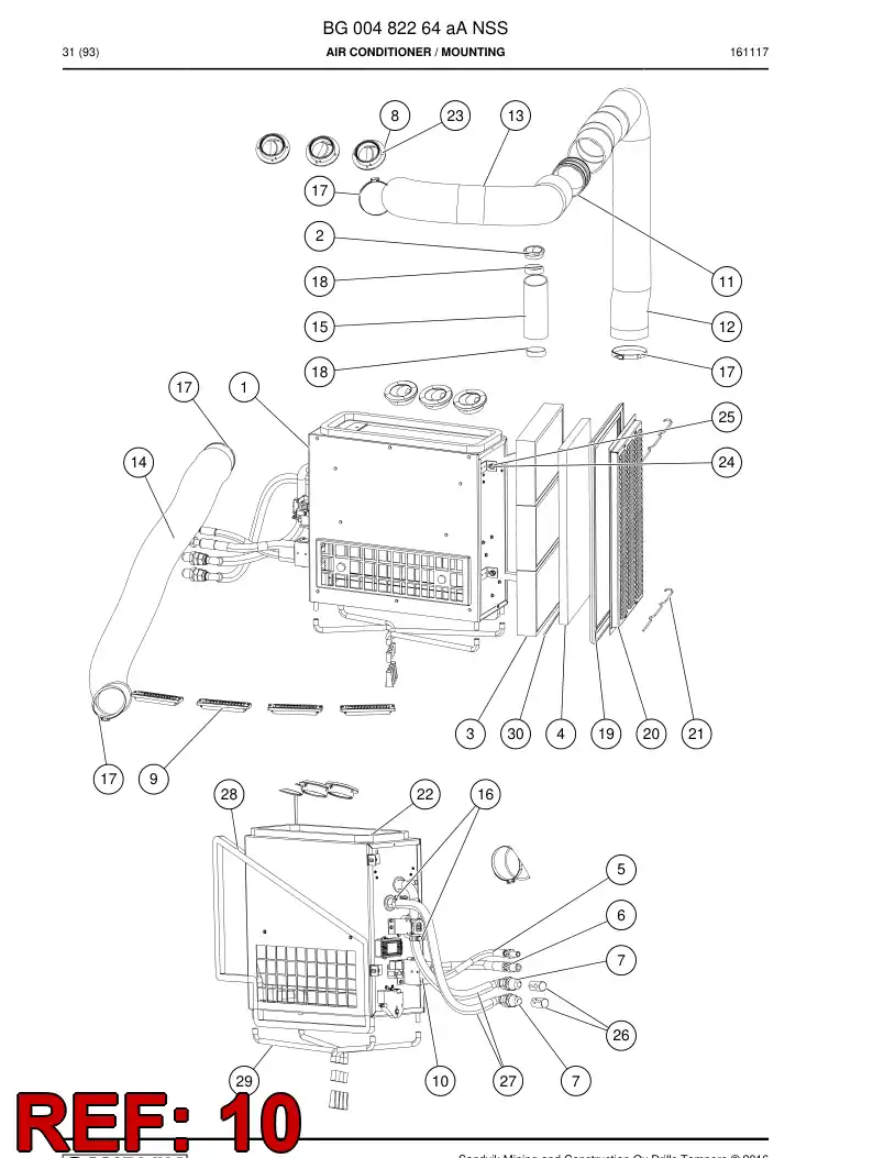 55166335 551 663 35 Insulation material - Sandvik Technical Drawing