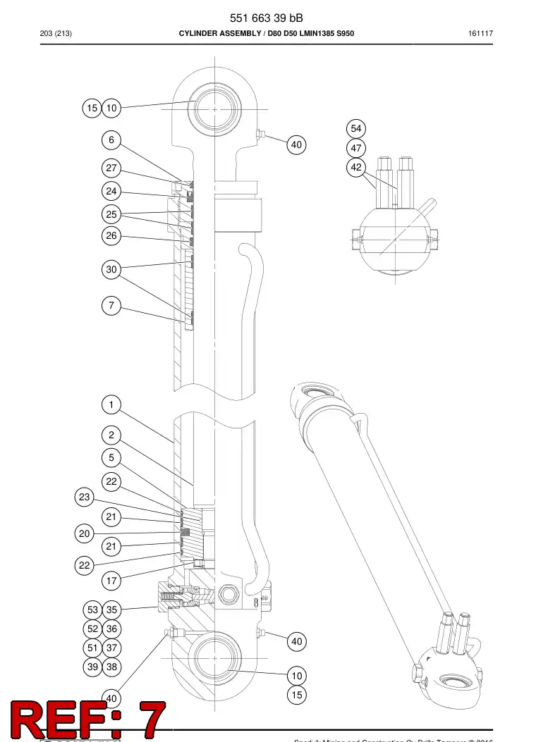 55166350f 551 663 50f Bushing - Sandvik Technical Drawing