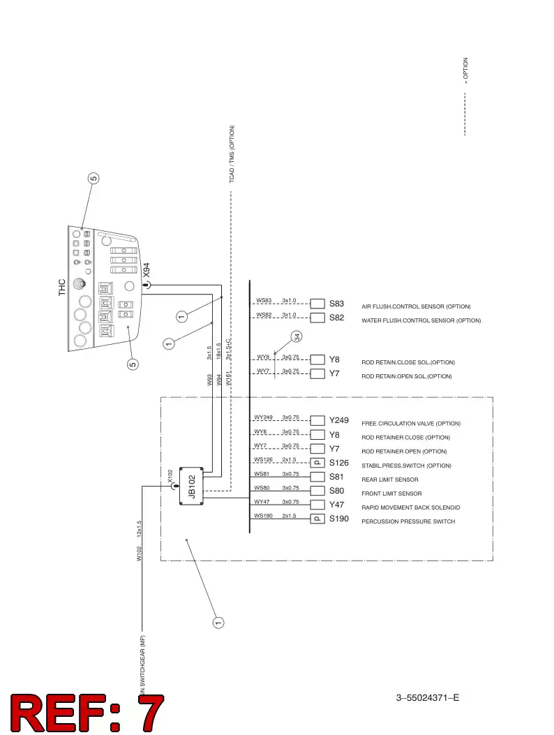 55166424 551 664 24 SOLENOID VALVE SYMBOL SET - Sandvik Technical Drawing