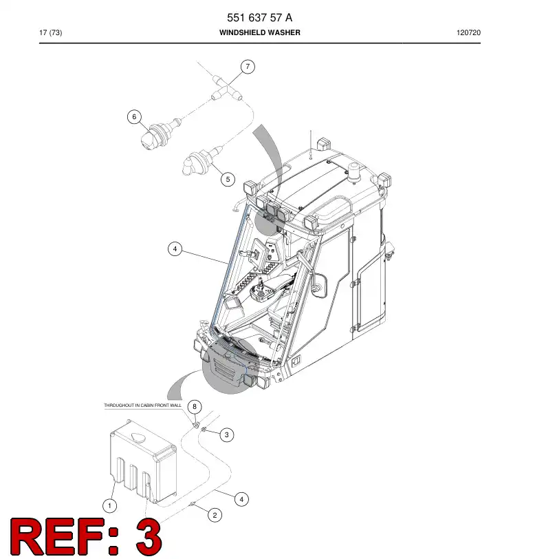 55166458 551 664 58 Entry, Cable - Sandvik Technical Drawing