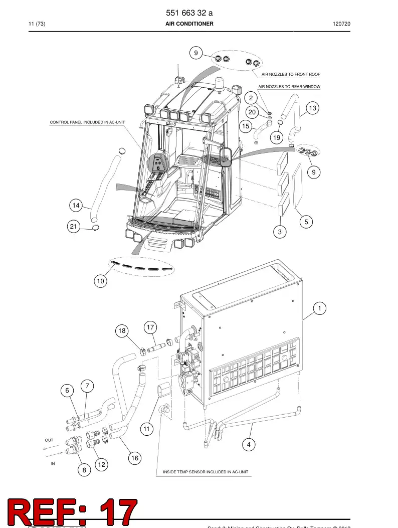 55166476 551 664 76 Pipe - Sandvik Technical Drawing