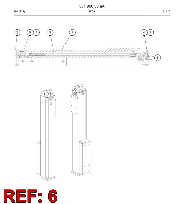 55166575 551 665 75 Spacer ring - Sandvik Technical Drawing