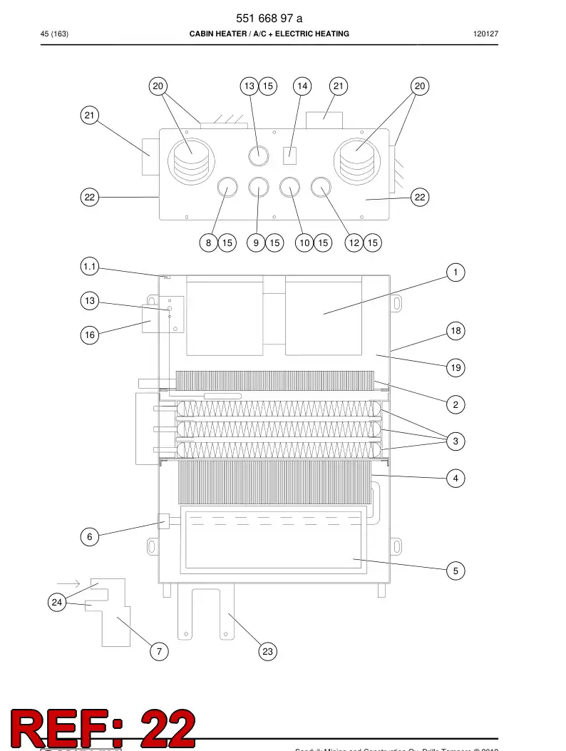 55166896 551 668 96 Housing - Sandvik Technical Drawing