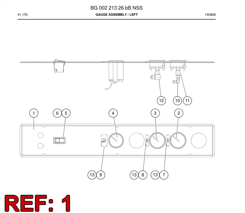55166997 551 669 97 COMPARTIMENTO, INSTRUMENTO - Sandvik Technical Drawing