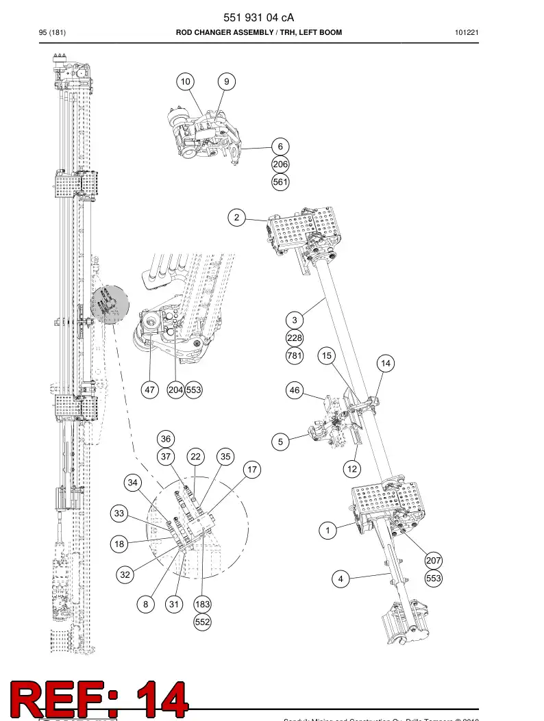 55167047a 551 670 47a Band - Sandvik Technical Drawing