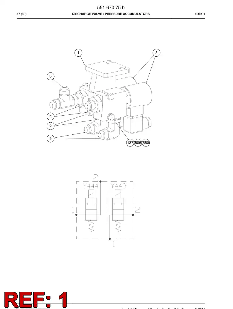 55167076 551 670 76 Bracket - Sandvik Technical Drawing