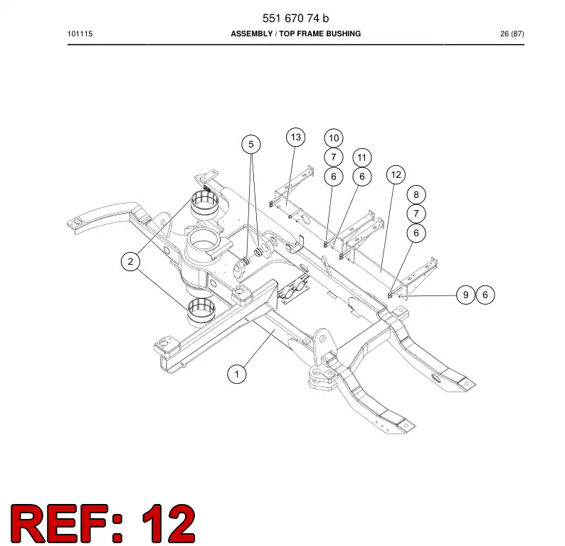 55167118 551 671 18 Supporting block - Sandvik Technical Drawing
