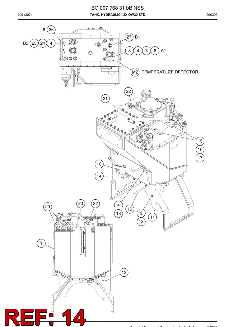 55167156d 551 671 56d Firewall - Sandvik Technical Drawing