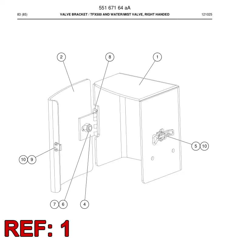 55167175 551 671 75 Plate - Sandvik Technical Drawing