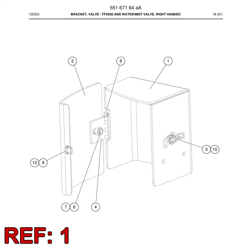 55167175a 551 671 75a Plate - Sandvik Technical Drawing
