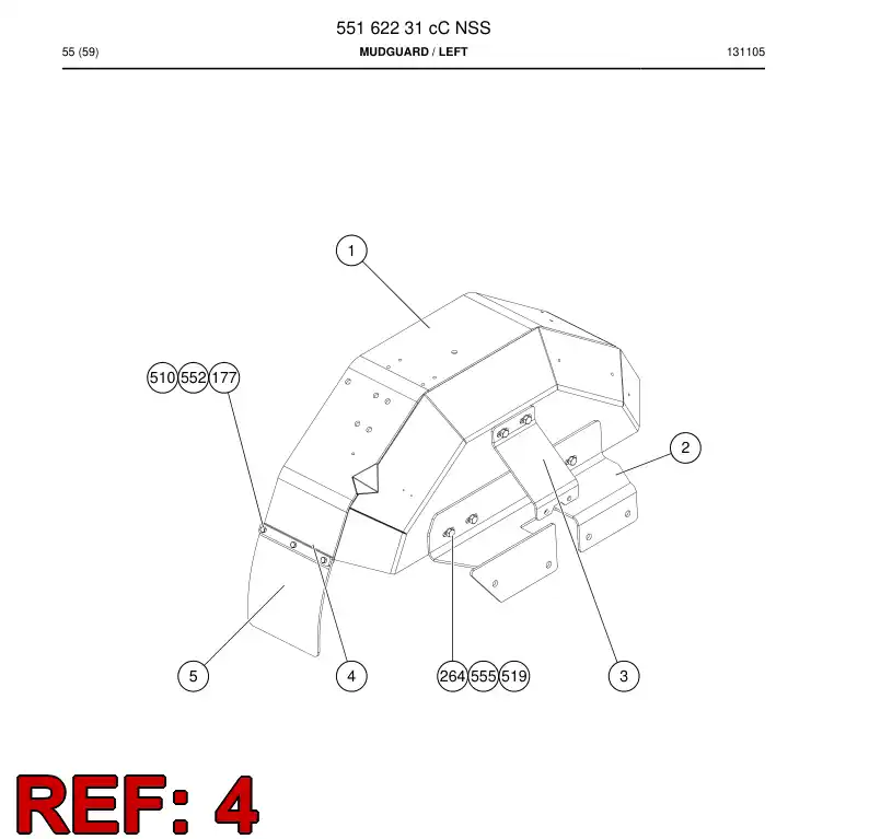 55167269 551 672 69 Plate - Sandvik Technical Drawing