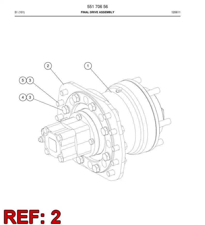 55167273 551 672 73 Flange - Sandvik Technical Drawing