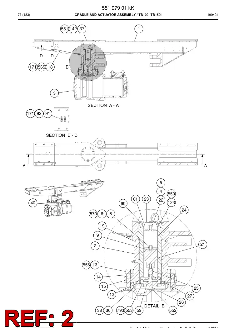 55167321 551 673 21 Pipe - Sandvik Technical Drawing