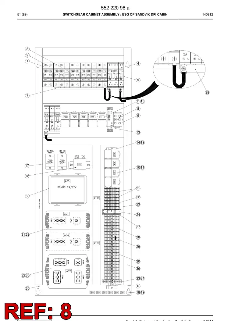55167347 551 673 47 Terminal - Sandvik Technical Drawing