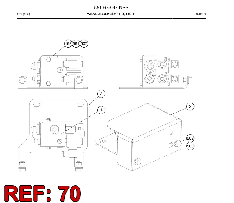 55167393 551 673 93 Plate, Cover - Sandvik Technical Drawing