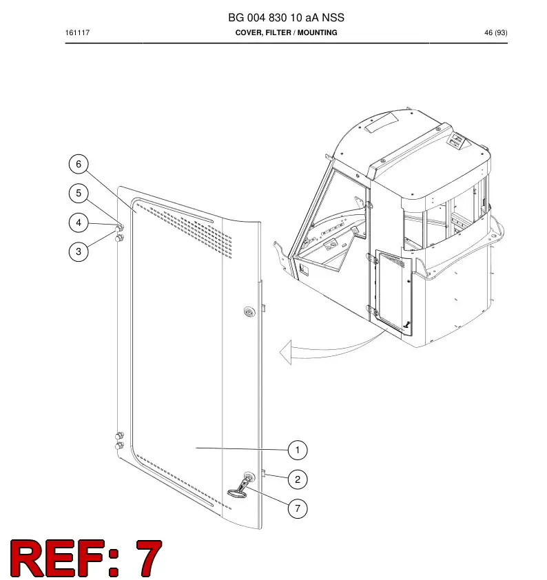 55167610 551 676 10 Key - Sandvik Technical Drawing