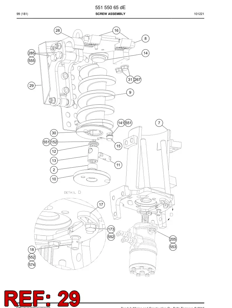 55167757 551 677 57 Cover plate - Sandvik Technical Drawing