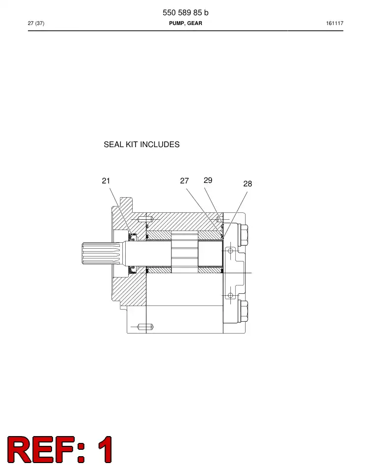 55167939 551 679 39 Seal kit - Sandvik Technical Drawing