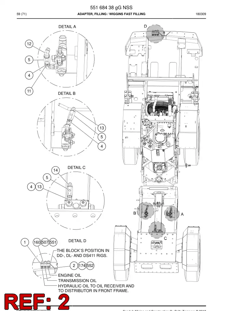 55168202b 551 682 02b Bracket - Sandvik Technical Drawing