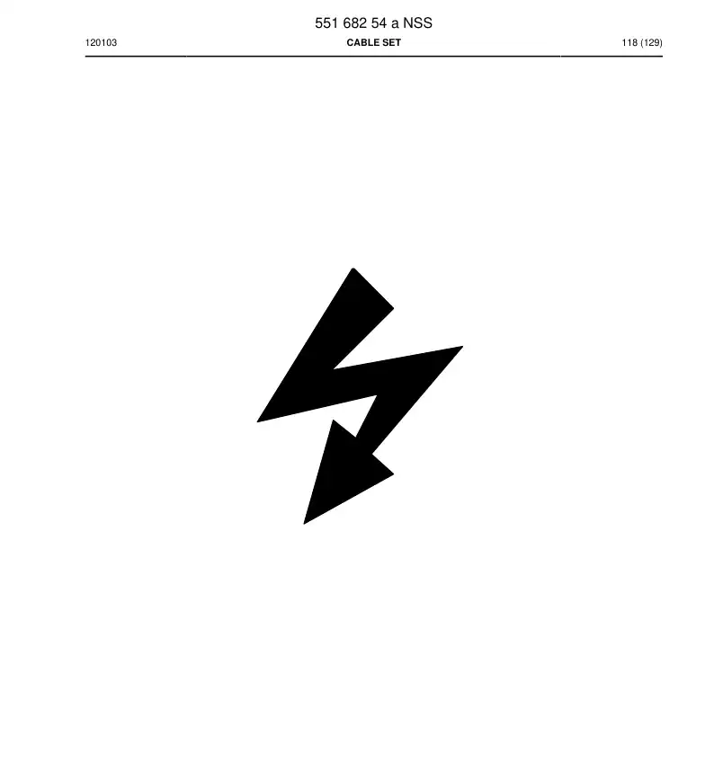 55168254a 551 682 54a CABLE SET - Sandvik Technical Drawing