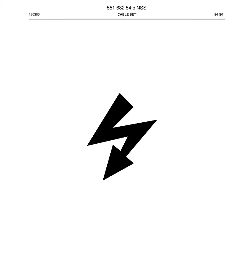 55168254c 551 682 54c CABLE SET - Sandvik Technical Drawing