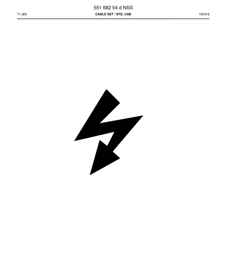 55168254d 551 682 54d Cable Set - Sandvik Technical Drawing