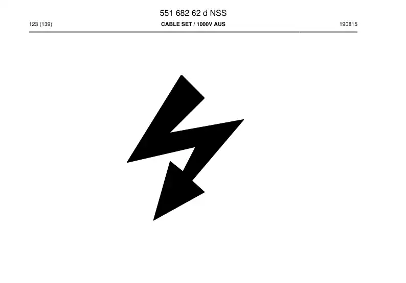 55168262d 551 682 62d Cable Set - Sandvik Technical Drawing