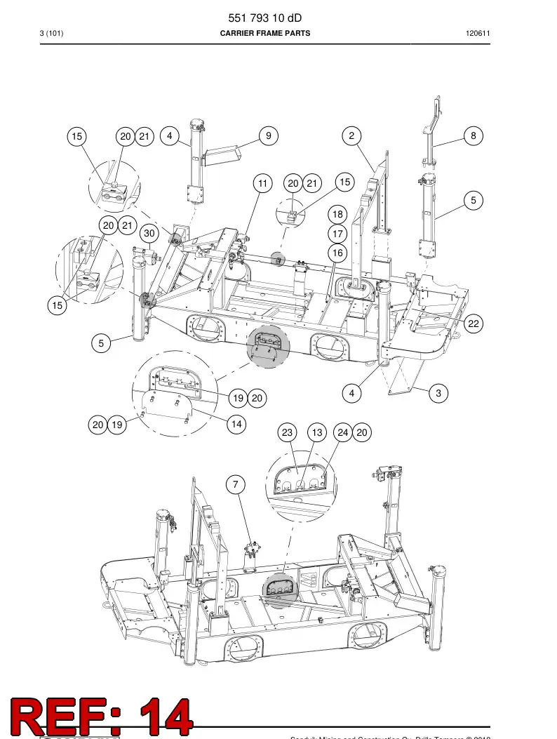 55168267 551 682 67 Cover - Sandvik Technical Drawing