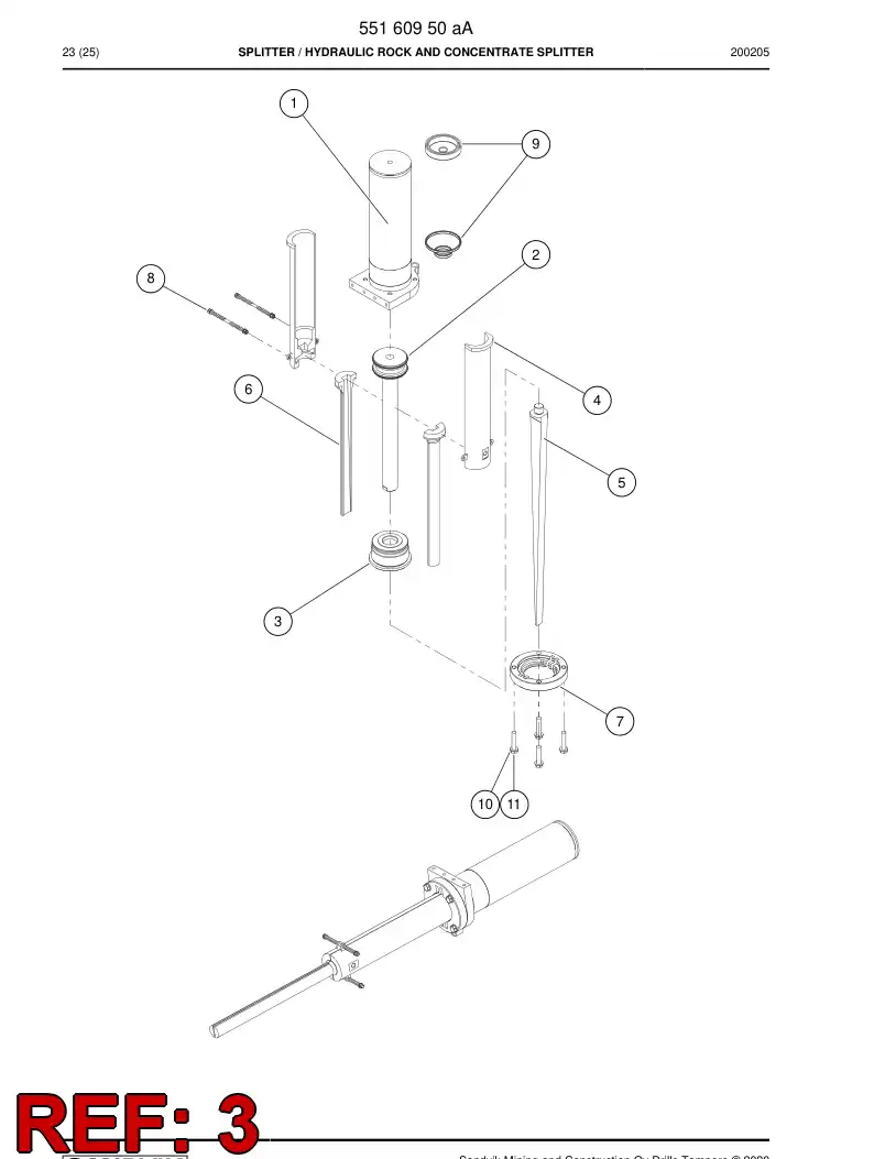 55168382 551 683 82 Bushing - Sandvik Technical Drawing
