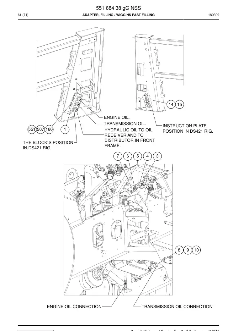 55168438g 551 684 38g FILLING ADAPTER - Sandvik Technical Drawing