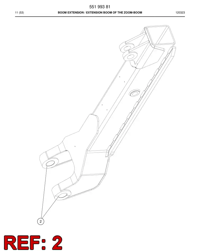 55168668a 551 686 68a Bushing - Sandvik Technical Drawing