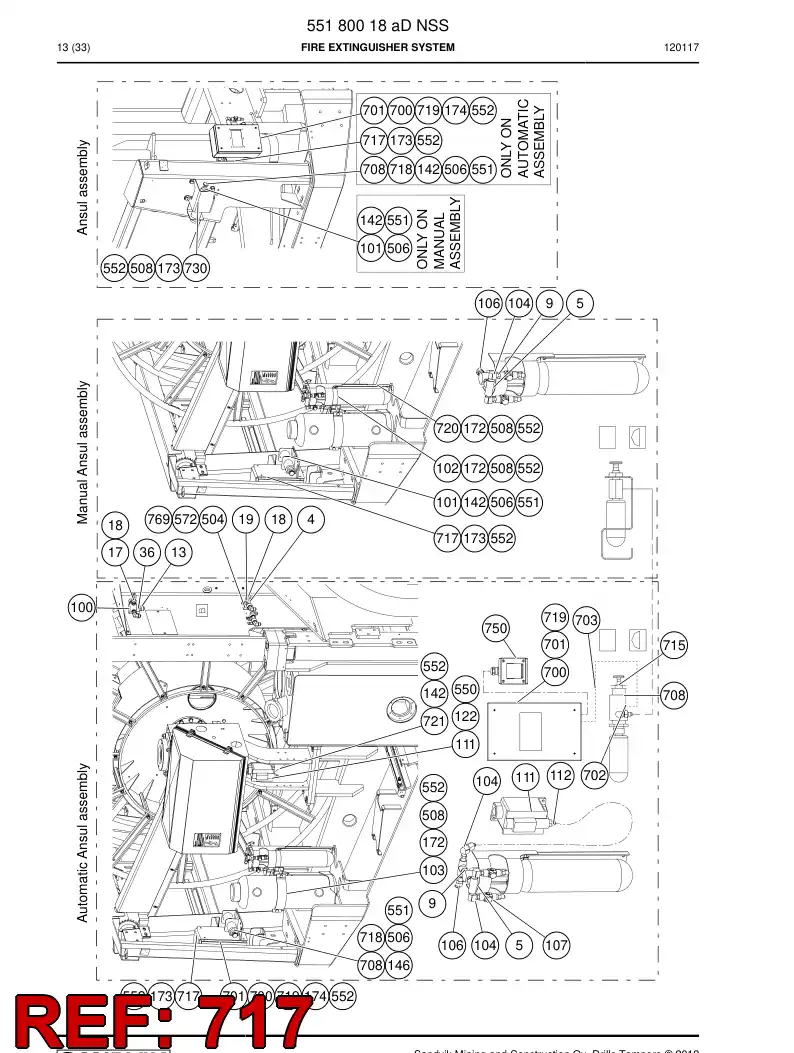 55168738 551 687 38 Bracket - Sandvik Technical Drawing