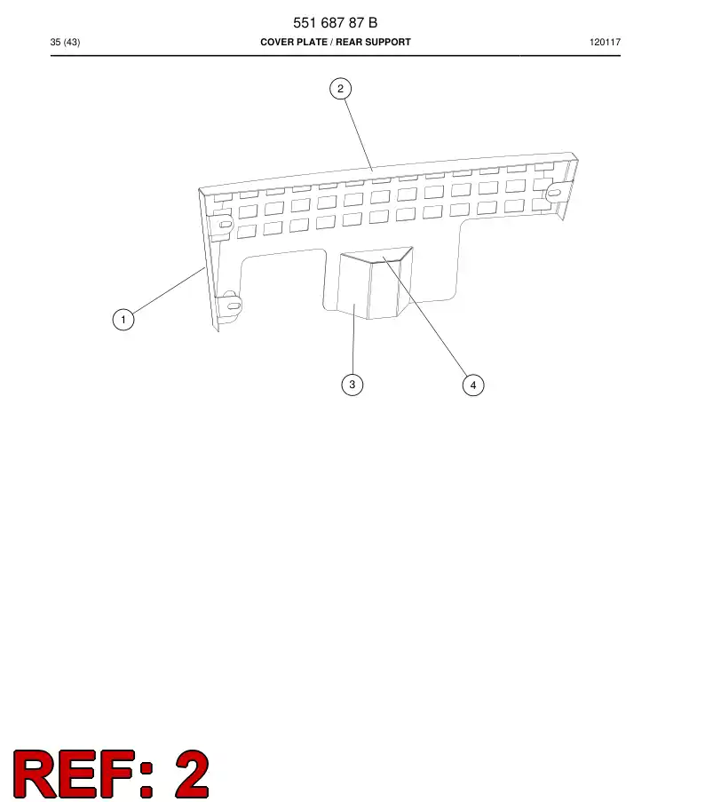 55168756 551 687 56 Plate - Sandvik Technical Drawing