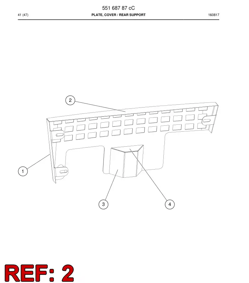 55168756a 551 687 56a Plate - Sandvik Technical Drawing