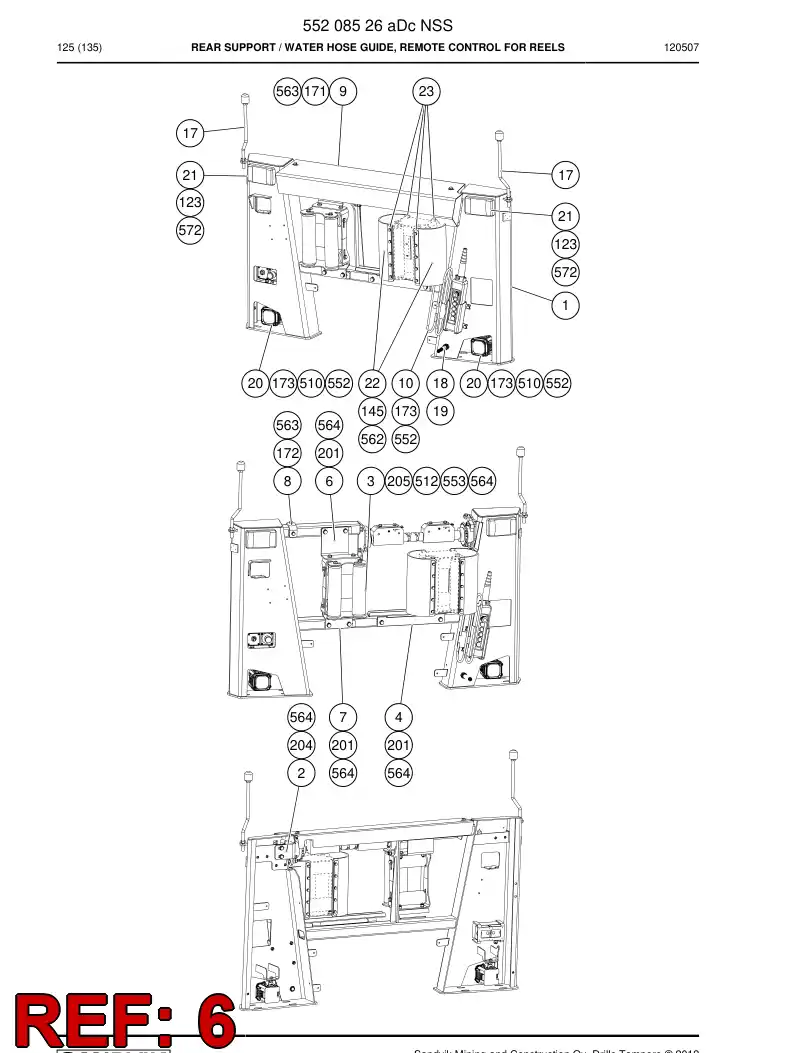55168768 551 687 68 BLOCO DE SUPORTE - Sandvik Technical Drawing
