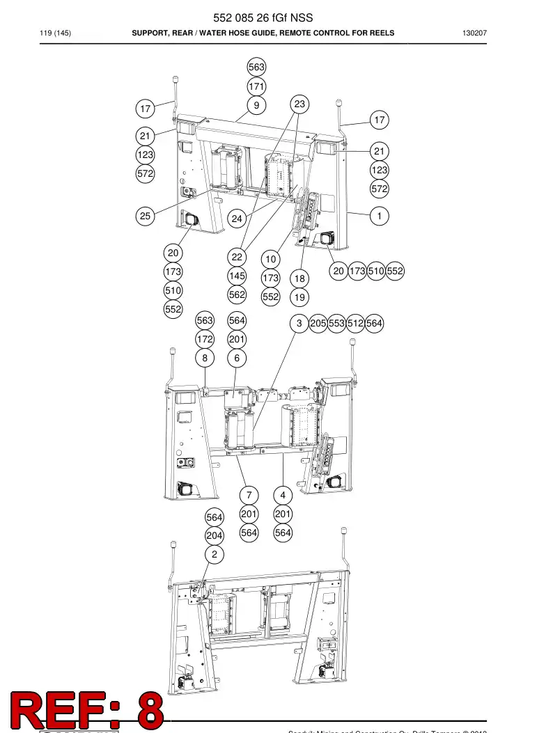 55168774a 551 687 74a BLOCO DE SUPORTE - Sandvik Technical Drawing